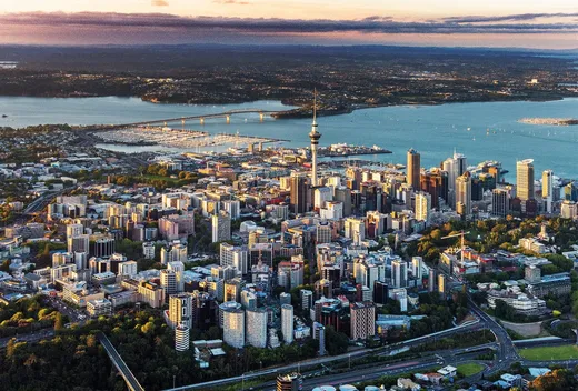 Auckland CBD skyline, where Kiwi Web Design builds websites for central Auckland businesses