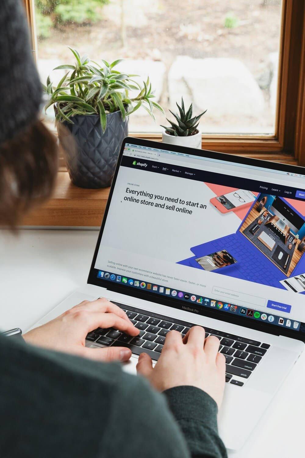 Shopify eCommerce website design on a laptop for an Auckland business by Kiwi Web Design